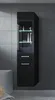 Armoire de rangement Rio Hauteur 131 cm Noir brillant - Voir les images du produit 2