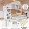 Flieks Etagenbett 90x200cm mit ausziehbarem Bett 90x190cm, Produktbild-Vorschau 6