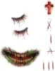 Besessener Zombie Gesicht-Klebetattoo - Fasching Halloween Produktbild-Vorschau 2