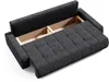 Velours 3-Sitzer Sofa DRACO, Polstercouch mit Bettfunktion Produktbild-Vorschau 4