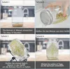 Sprossenglas, Sprossen Keimglas Set mit Edelstahl Produktbild-Vorschau 6