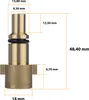 Rosfix Adapter Bayonet auf 1/4" Innengewinde – Ersatzteil Produktbild-Vorschau 2
