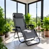 YRHome Faltbarer Liegestuhl Hellgrau mit Kissen, Relaxstuhl Produktbild-Vorschau 8