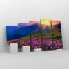 Bild auf Leinwand - Leinwandbild - Wiese Berge Landschaft - Produktbild-Vorschau 4