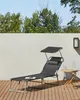 SONGMICS 2 St Gartenliege, klappbarer Liegestuhl, Produktbild-Vorschau 9