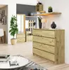 Commode, sideboard en chêne Artisan (L:120 / H:99 / P:40) Voir les images du produit 4