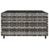 vidaXL 3-tlg. Garten-Lounge-Set mit Kissen Grau Poly Rattan Produktbild-Vorschau 12