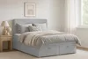 BOXBETT DARO 160/200 in Velour/Cord Hellgrau Produktbild-Vorschau 2
