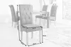 Edler Kolonial Stuhl CASA mit Nackenrolle grau Vintage Look Produktbild-Vorschau 7