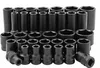 A collection of black socket wrenches arranged in rows. Anteprima dell’immagine prodotto