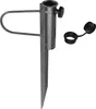 A metal ground spike for an umbrella stand, shown against a white background. Podgląd zdjęcia produktu
