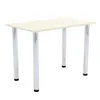 A product shot of a table with a beige top and chrome legs, isolated on a white background. Náhľad obrázku produktu