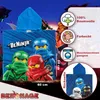 LEGO Ninjago Kinder Kapuzen Bade-Poncho Blau 60x120 cm Produktbild-Vorschau 2