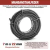 Ø 22 mm + 7 m sprężynowej spirali do czyszczenia rur Podgląd zdjęcia produktu 2