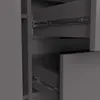 Komoda AKORD K100 Grafit Szary mat 101 cm 2 drzwi 3 Podgląd zdjęcia produktu 8