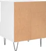 vidaXL Table de nuit blanc 40x35x50 cm bois composite Voir les images du produit 9