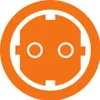 A stylized icon representing an electrical outlet, rendered in orange and white. Anteprima dell’immagine prodotto