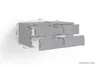 byLIVING Waschtisch SHAPE / Moderne Bad Kommode / Front Produktbild-Vorschau 3
