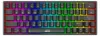 A top-down view of a gaming keyboard with RGB backlighting. Podgląd zdjęcia produktu