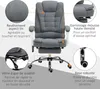 Vinsetto Fauteuil de bureau massant et chauffant, chaise de Voir les images du produit 8