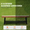 SucceBuy Panca da giardino in legno da 63" con gambe in Anteprima dell’immagine prodotto 2