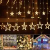 Jopassy 2M 138 LED Lichterkette Sterne Lichtervorhang Innen Produktbild-Vorschau 5
