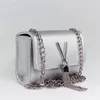 VALENTINO BAGS Divina Umhängetasche Silber Produktbild-Vorschau 7