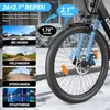 26 Zoll E-Bike Cityräder Elektrofahrrad Akku 100km Produktbild-Vorschau 8