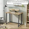 FORTENA Klappbarer Schreibtisch, Sonoma mit schwarzen Produktbild-Vorschau 11