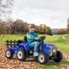 FCH 12V 7Ah Elektrotraktor mit abnehmbarem Anhänger und Produktbild-Vorschau 2