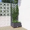 vidaXL Fioriera con traliccio Grigio scuro 40x40x121,5 cm Anteprima dell’immagine prodotto 9