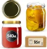 A collage of images showing glass jars, a jar lid, and a cardboard box. Anteprima dell’immagine prodotto
