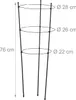 Podstawka na rośliny 76 cm czarna, zestaw 2 szt Podgląd zdjęcia produktu 4