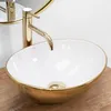 Umývadlo na dosku Rea SOFIA Gold White Náhľad obrázku produktu 2