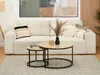 Zestaw stolików kawowych JACEK - dąb sonoma / czarny Podgląd zdjęcia produktu 3