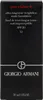 The image shows the front of a black product box for Giorgio Armani foundation. Produktbild-Vorschau