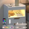 Mondeer Nachttisch mit LED-Beleuchtung & USB-Ladestation, Produktbild-Vorschau 4