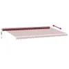 The Living Store Markise Automatisch mit LED Weinrot Produktbild-Vorschau 7