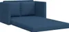 vidaXL Bodensofa mit Schlaffunktion Blau 112x174x55 cm Produktbild-Vorschau 4
