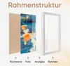 Bilderrahmen 50x70, Holz MDF Rahmen mit Bruchsicherem Glas, Produktbild-Vorschau 5