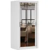 Kleiderschrank Schwebetürenschrank Schrank 100cm Weiß/Weiß Produktbild-Vorschau 6