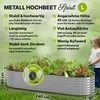 TTL GARDEN Hochbeet SPIRIT L 240x80x45cm Silber – Metall Produktbild-Vorschau 2