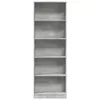 vidaXL Bibliothèque gris béton 60x24x176 cm Bois composite Voir les images du produit 4