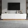 Merax TV-kast, TV-meubel met 4 deuren, modern design met Productafbeelding-voorbeeld 4
