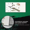 Dekor Leinwand Uhr Wandbilder 60x30 Zeichnung Tier Vogel Produktbild-Vorschau 5