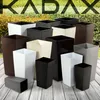 KADAX Donica Doniczka Wkład 24x47cm Wysoka Czarna Podgląd zdjęcia produktu 10