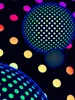 PSYWORK Schwarzlicht Stoffposter Neon "Dots Bubble Balls", Produktbild-Vorschau 3
