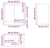 vidaXL Mobile lavabo Artisan rovere 60x33x60 cm Anteprima dell’immagine prodotto 8