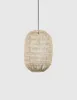 Nova Luce Pendelleuchte MELODY, Rattan, Austauschbares Produktbild-Vorschau 3
