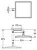 GROHE Selection Cube, Rund, Rahmen (Bereich), Chrom, Produktbild-Vorschau 3